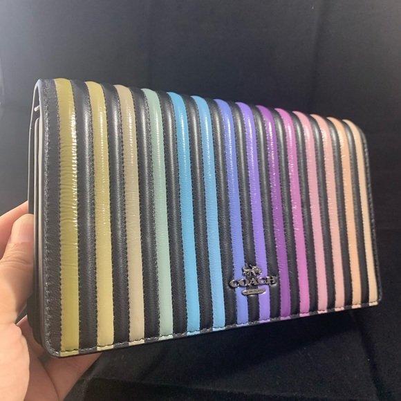 Quilted Lambskin Coach Purse - Picture 6 of 8